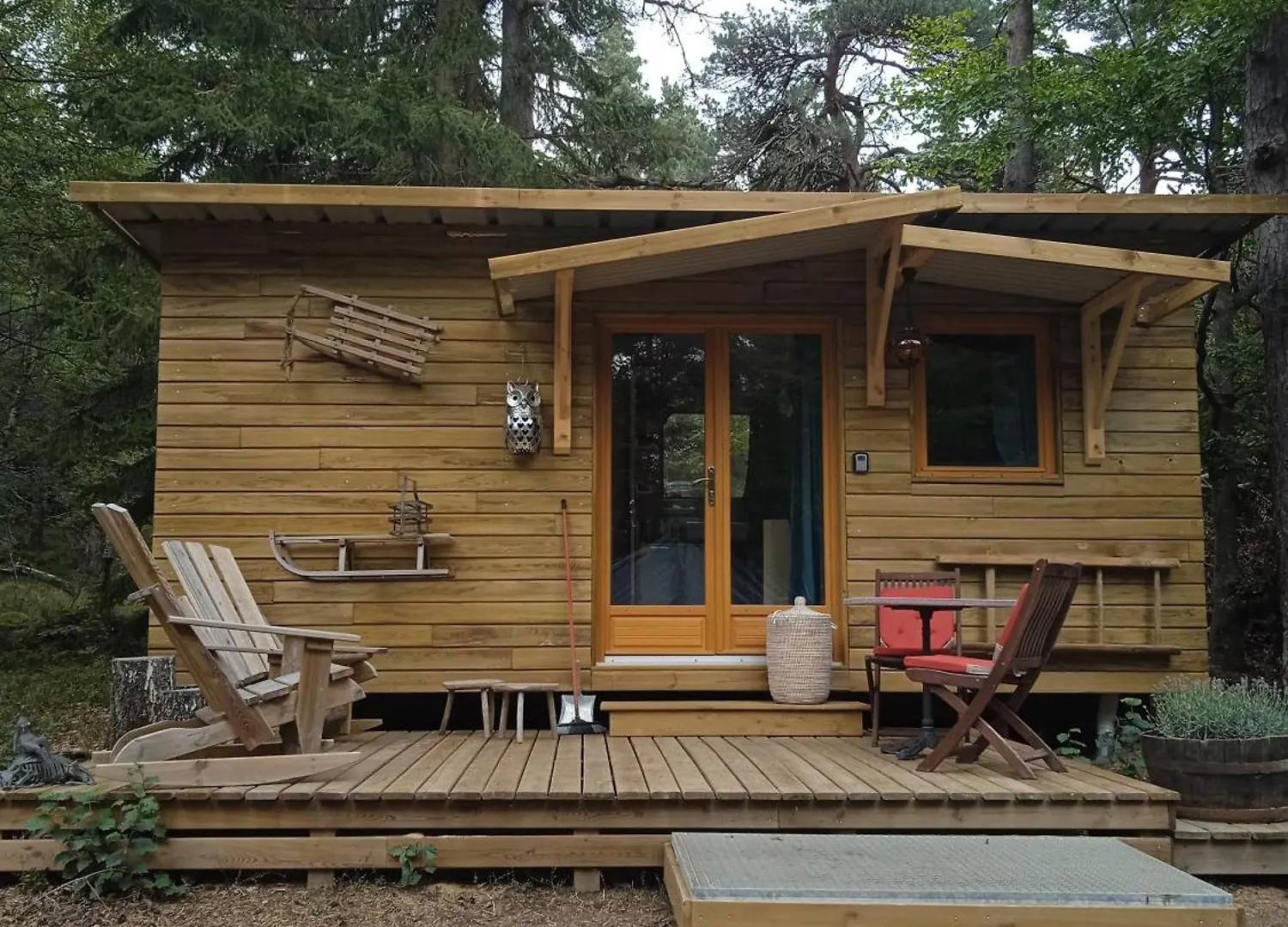 Tatil Evi Chalet Hibou 1 Couchage En 140 Domaine De La Mamounette Champclause Fransa